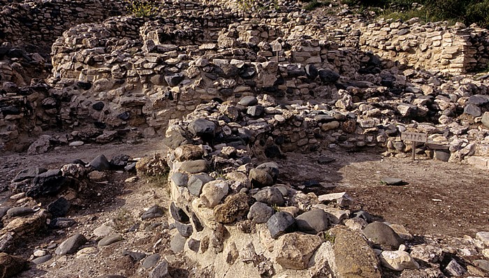 Choirokoitia Steinzeitdorf: Rundhütten (Tholoi)