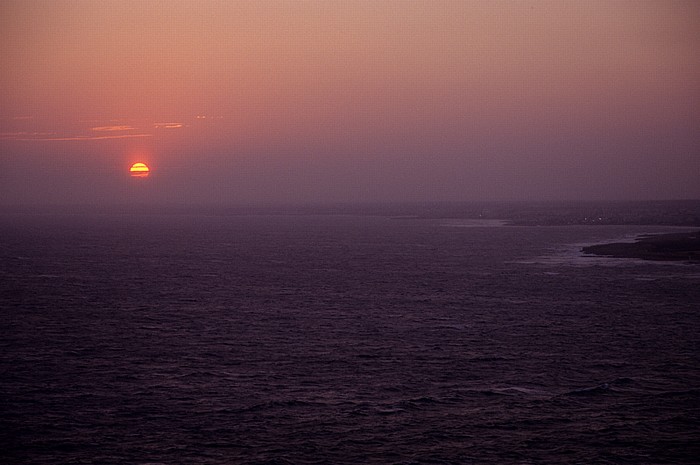 Sonnenuntergang über Mittelmeer Kap Greco