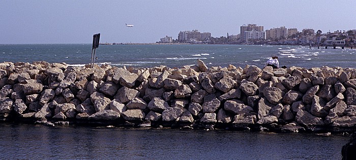 Larnaka Jachthafen, Mittelmeer, Strandpromenade