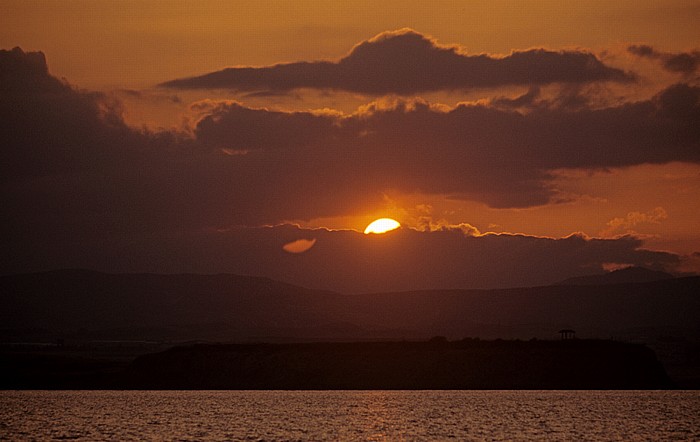 Larnaka Salzsee: Sonnenuntergang