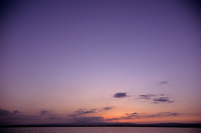 Larnaka Salzsee: Kurz nach Sonnenuntergang