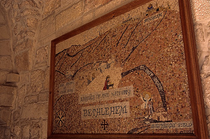 Geburtskirche: Karte von Bethlehem Bethlehem