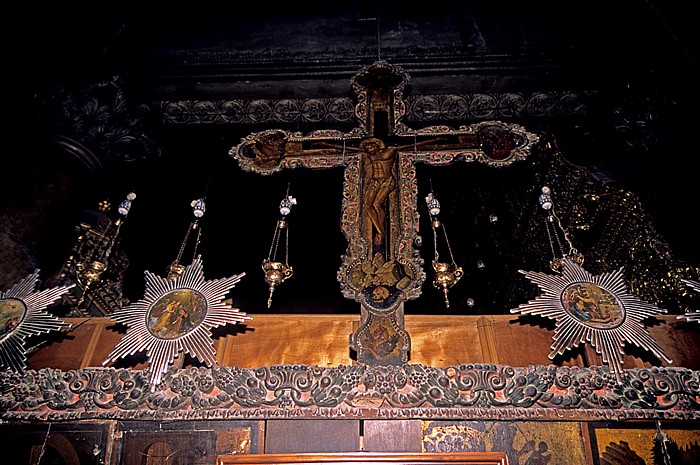 Bethlehem Geburtskirche: Über dem Eingang zur Geburtsgrotte