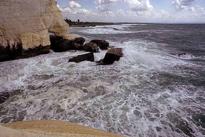 Kalksteinfelsen, Mittelmeer Rosh HaNikra