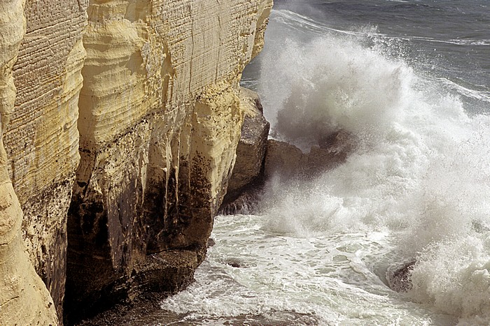 Rosh HaNikra Kalksteinfelsen, Mittelmeer