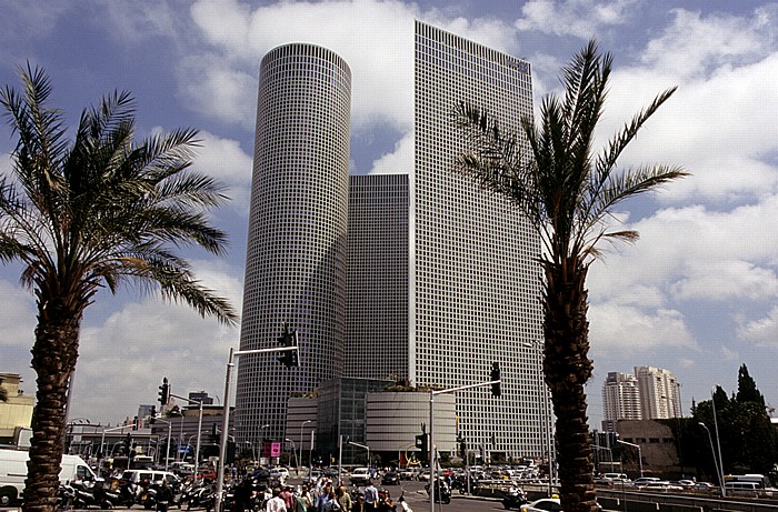 Azrieli Center (v.l.): Circular Tower, Square Tower und Triangular Tower Tel Aviv
