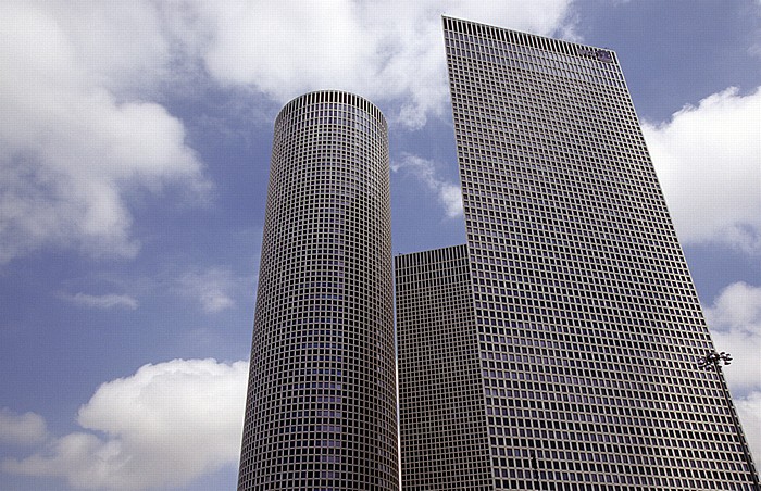 Azrieli Center (v.l.): Circular Tower, Square Tower und Triangular Tower Tel Aviv