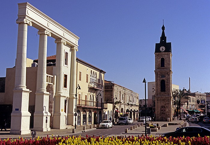 Tel Aviv Alt-Jaffa: Clock Tower Square mit Uhrturm