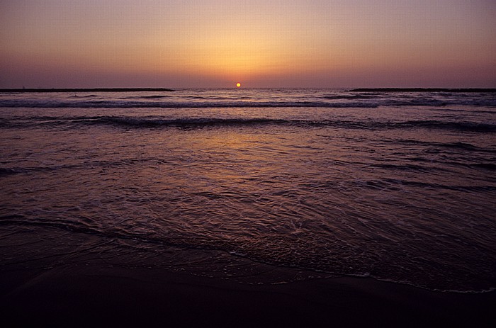Tel Aviv Strand, Mittelmeer - Sonnenuntergang