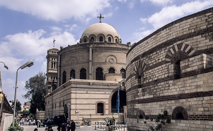 Alt-Kairo: Koptisches Viertel - Griechisch-orthodoxe St.-Georgs-Kirche Festung Babylon