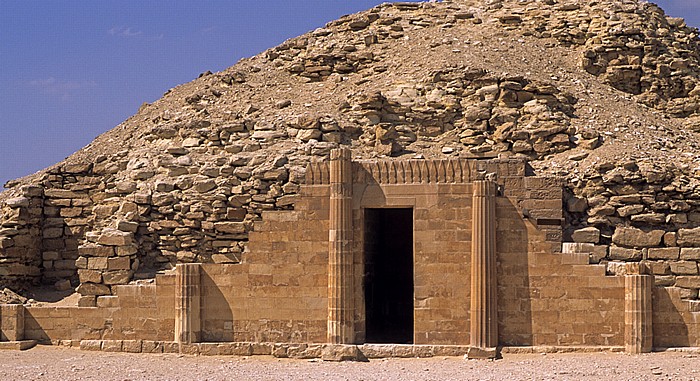 Fassade und Eingang des Südpavillons Sakkara