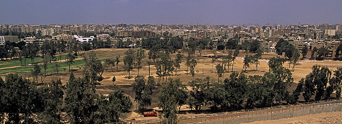 Blick vom Gizeh-Plateau: Golfplatz, Gizeh