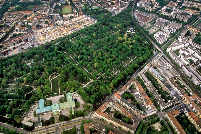 Luftbild aus Zeppelin: Giesing - Ostfriedhof München