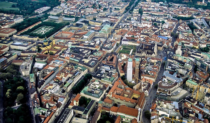 Luftbild aus Zeppelin: Altstadt München