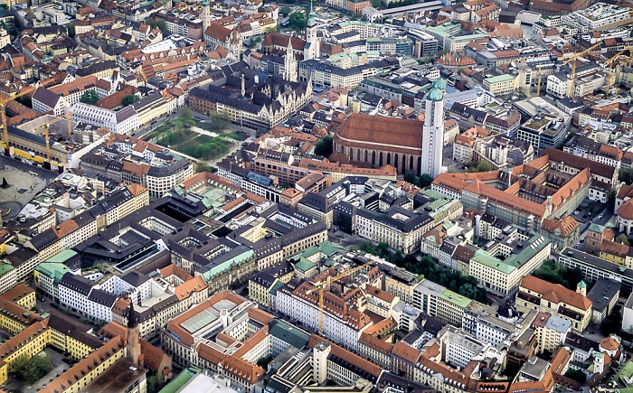 Luftbild aus Zeppelin: Altstadt München