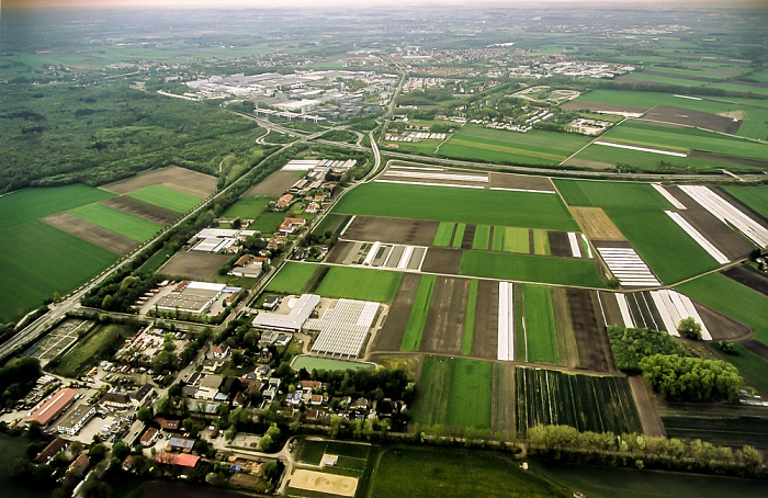 Luftbild aus Zeppelin: Feldmoching-Hasenbergl München