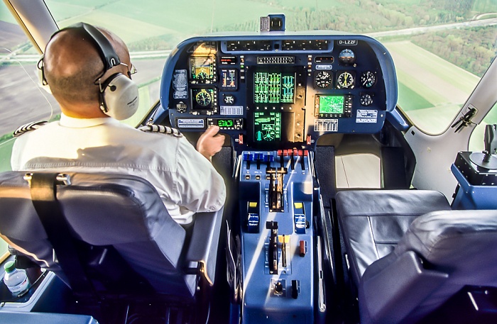 Cockpit des Zeppelin NT Oberschleißheim