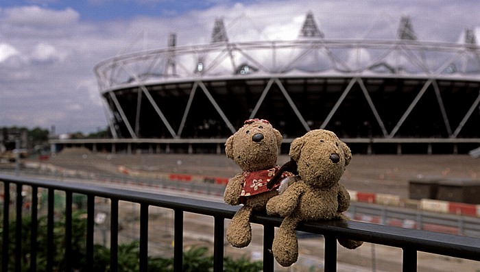 London Olympiapark: Olympiastadion - Teddine und Teddy