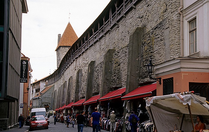 Tallinn Altstadt: Unterstadt - Stadtmauer