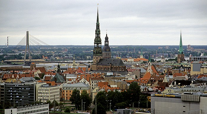 Blick vom Kultur- und Wissenschaftspalast (Akademie der Wissenschaften) Riga