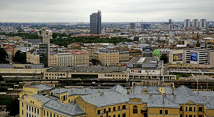 Blick vom Kultur- und Wissenschaftspalast (Akademie der Wissenschaften) Riga