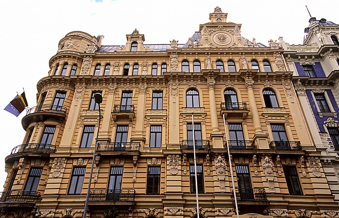 Neustadt (Centrs): Jugendstilviertel - Strelniekustraße (Strelnieku iela) Riga