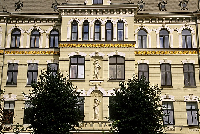 Neustadt (Centrs): Jugendstilviertel - Elisabethstraße (Elizabetes iela) Riga