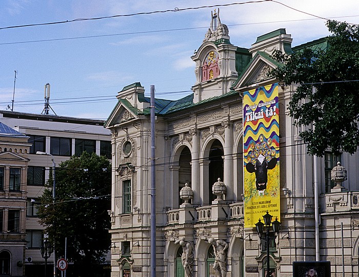 Riga Neustadt (Centrs): Lettisches Nationaltheater (Latvijas Nacionalais teatris)