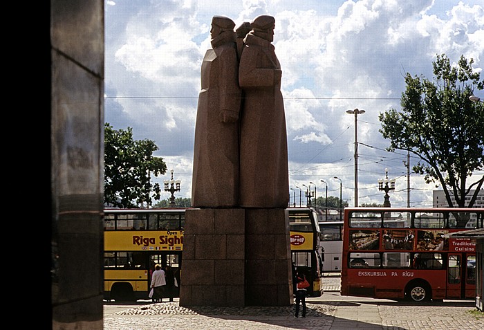Altstadt: Denkmal der lettischen Schützen Riga
