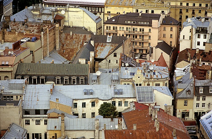 Riga Blick von der Petrikirche (Sveta Petera baznica): Altstadt