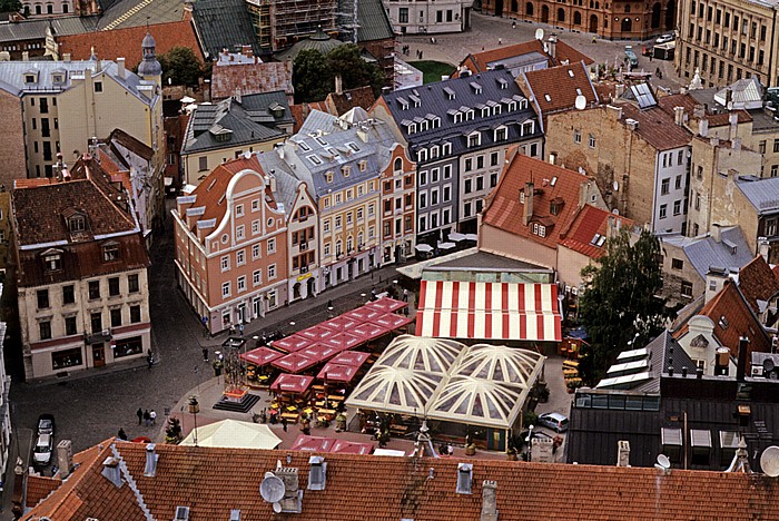 Blick von der Petrikirche (Sveta Petera baznica): Altstadt Riga