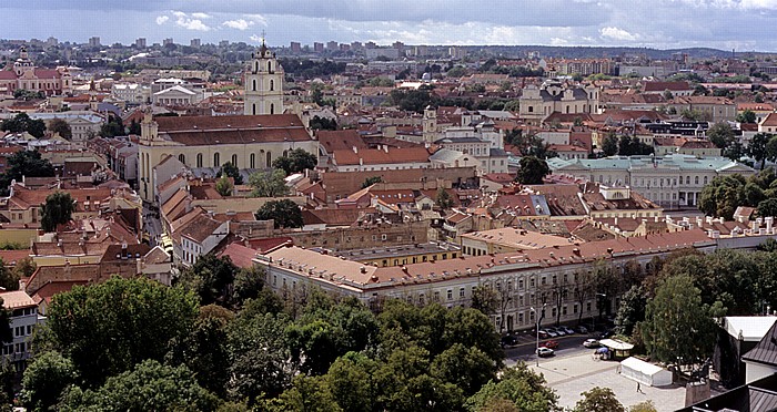 Blick vom Gediminas-Turm (Gedimino pilis): Altstadt Vilnius