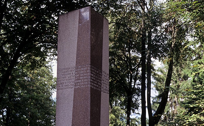 Lukiskes: Denkmal für die Getöteten aus den Jahren 1942-1956 Vilnius