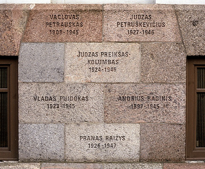 Vilnius Lukiskes: Museum der Opfer des Genozids (Genocido auku muziejus) - Namen der Opfer