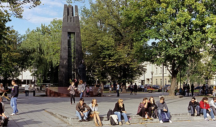 Vilnius Vincas-Kudirka-Platz: Vincas-Kudirka-Denkmal
