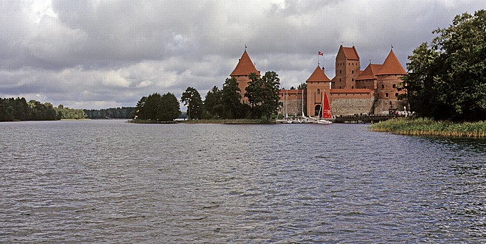 Galvesee, Pilies-Insel mit Wasserburg Trakai