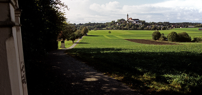 Kreuzweg zum Kloster Andechs Klosterkirche