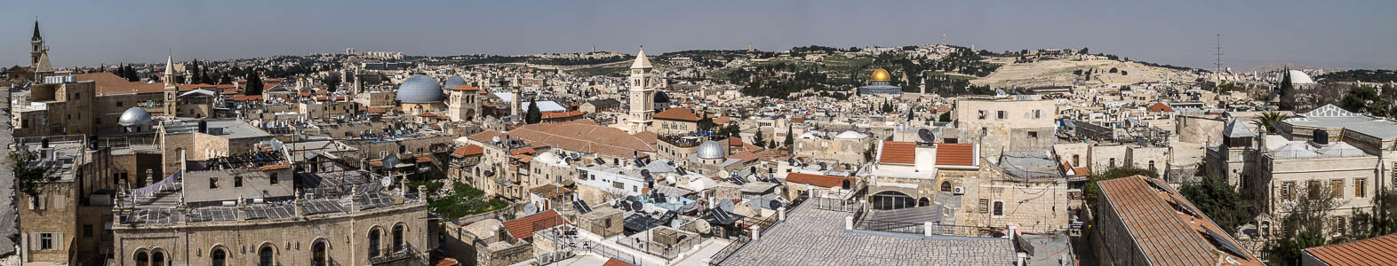 Blick von der Davidszitadelle: Altstadt Jerusalem