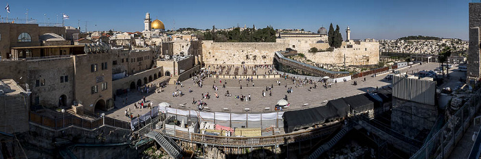 Jerusalem Altstadt: Tempelberg mit Felsendom, Klagemauer und Al-Aqsa-Moschee