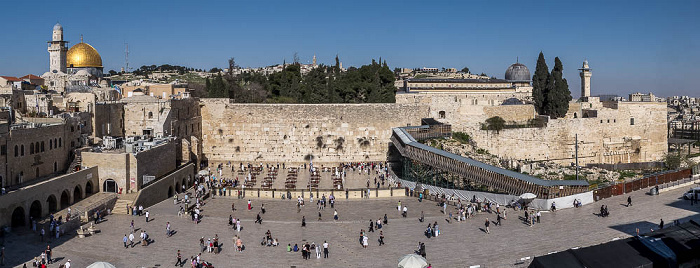 Jerusalem Altstadt: Tempelberg mit Felsendom, Klagemauer und Al-Aqsa-Moschee