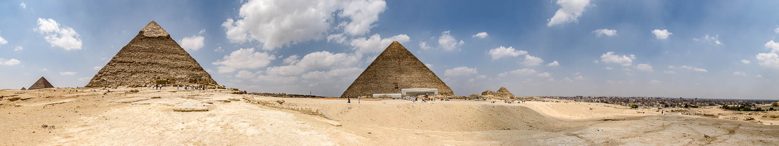 Gizeh-Plateau: Mykerinos-Pyramide, Chephren-Pyramide, Cheops-Pyramide Gizeh