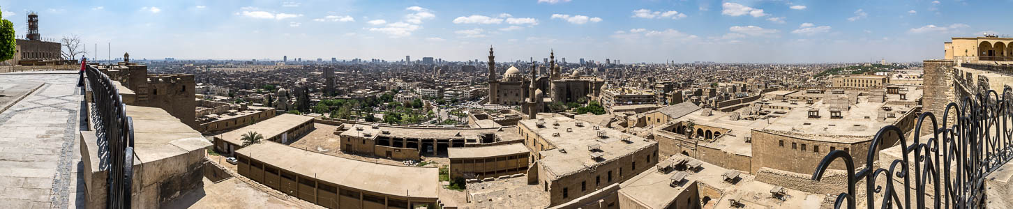 Kairo Blick von der Zitadelle von Saladin Al-Rifa'i-Moschee Moschee von Mahmud Pascha Salah El Din Citadel Sultan-Hasan-Moschee