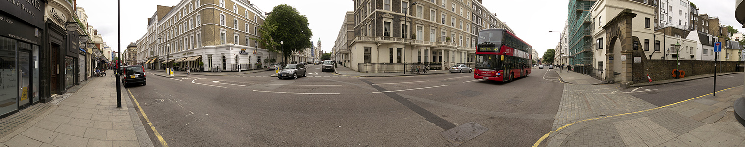 London South Kensington: Ecke Cromwell Road / Elvaston Place