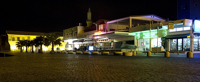 Larnaka Strandpromenade (Leoforos Athinon) Djami-Kebir-Moschee Türkisches Hafenkastell