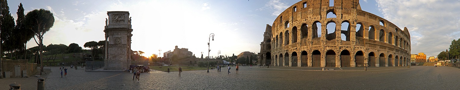 Palatin, Konstantinsbogen, Forum Romanum, Piazza del Colosseo, Kolosseum (Amphitheatrum Flavium) Rom