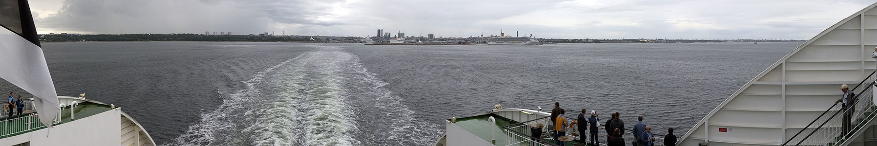 Blick von der M/S Star: Ostsee Tallinner Bucht