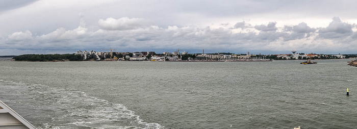 Blick von der M/S Star: Ostsee, Lauttasaari Helsinki