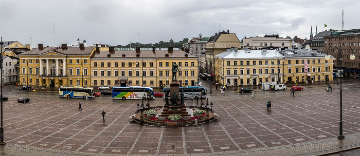 Helsinki Kruununhaka (Kronohagen): Senatsplatz mit dem Denkmal für Alexander II.