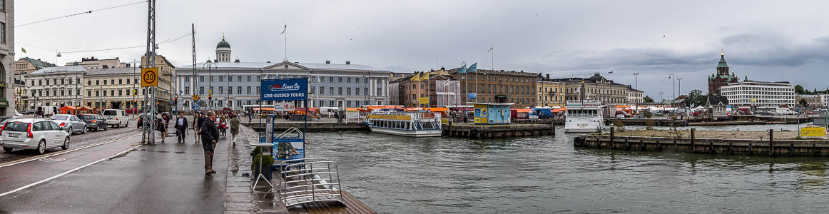 Helsinki Kruununhaka: Südhafen Helsingin kaupungintalo Oberstes Gericht Schwedische Botschaft Uspenski-Kathedrale