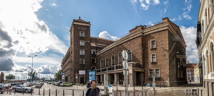 Riga Altstadt: Rathausplatz (Rats laukums) mit der Technischen Universität Technische Universität